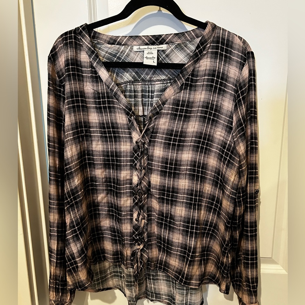 American Rag plaid shirt, never worn.